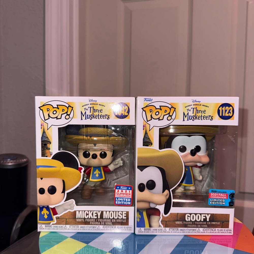The Three Musketeers Mickey and Goofy Funko Set